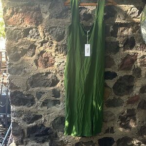 NWT Reformation palm green Cassi dress size L